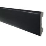 Varilla Zócalo Resistente al Agua Top Round Negro Azabache 14mm x 75mm x 2400mm