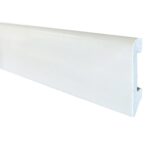 Caja Zócalo Resistente al Agua Top Round Blanco Polar 14mm x 75mm x 2400mm x 20 unidades