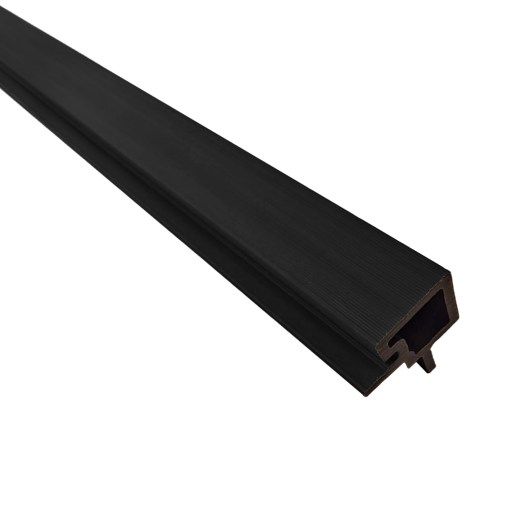 06RPHL0C4956G07 Perfil de Terminación Corner Revestimiento Exterior Co-Extruded G07 Charcoal - Imagen 1