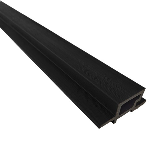 06RPHL0E2869G07 Perfil de Terminación End Revestimiento Exterior Co-Extruded G07 Charcoal - Imagen 1