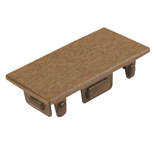 06VIHLAA4590002 Terminación de Viga Co-Extruded G04 Teak 45mm x 90mm - Imagen 1