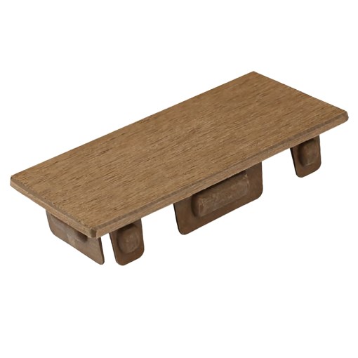 06VIHLAA5010002 Terminación de Viga Co-Extruded G04 Teak 50mm x 100mm - Imagen 1