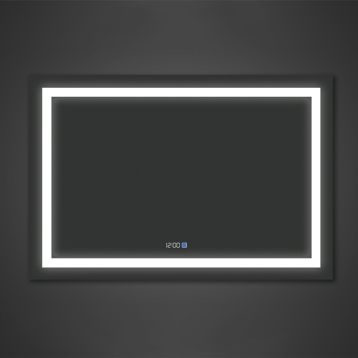08HAESP5000K921 Espejo Led con Reloj K921 1200mm x 800mm - Imagen 1