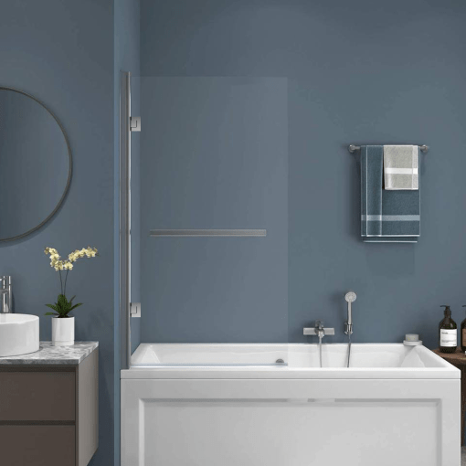 09HKM0400BS4003 Mampara de Baño RebatibleTransparente Rectangular BS4003 80cm - Imagen 1