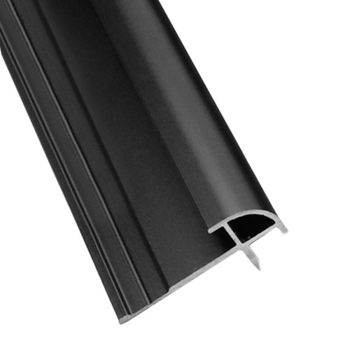 10INBO0EC00BLCK Perfil Esquinero Negro 2440mm x 10 unidades - Imagen 1