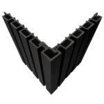 Perfil de Terminación Corner Revestimiento Exterior Co-Extruded G07 Charcoal - Imagen 2