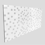 Revestimiento Cerámica Pixel Blanco y Gris RC 30cm x 60cm - Imagen 3