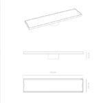 Rejilla Lineal Reversible Black 6,8cm x 30cm S-T030FX - Imagen 3