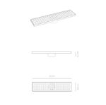 Rejilla Lineal Moderna 6,8cm x 30cm G-T030FX - Imagen 3