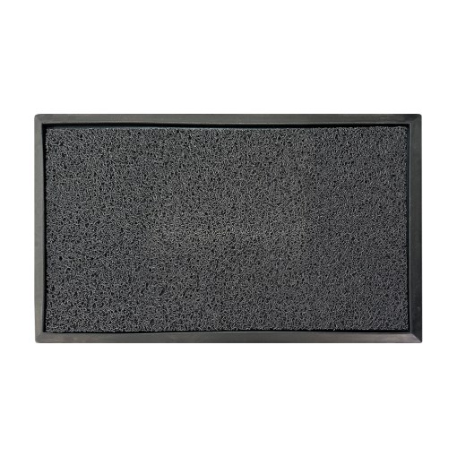 72GONW000021043 Felpudo Rulo Gris Oscuro 75cm x 45cm - Imagen 1