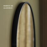 Espejo Redondo de Aluminio Negro - Imagen 3