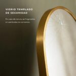 Espejo de Pie con Soporte - Dorado - Imagen 2