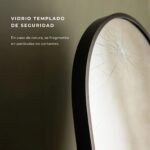 Espejo de Pie con Soporte - Negro - Imagen 2