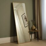 Espejo Rectangular con Soporte - Dorado
