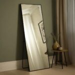 Espejo Rectangular con Soporte - Negro