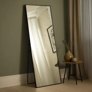 Espejo Rectangular con Soporte - Negro
