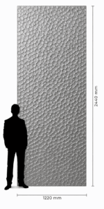 Placa 3D Geo – Grey - Imagen 3