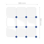 Cerámica autoadhesiva - Square Azul x10 unidades - Imagen 3