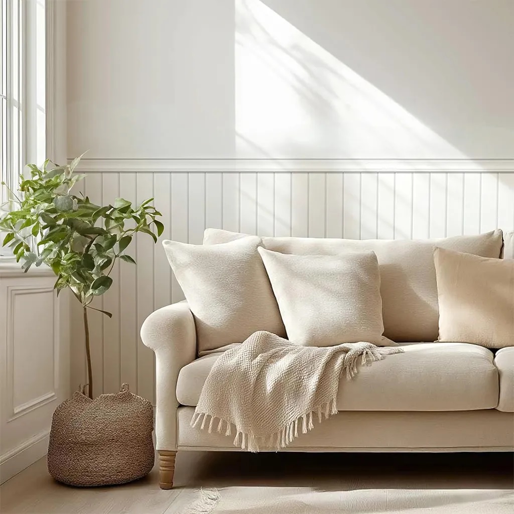 672 Revestimiento de Interior Stripe Blanco Pintable - Imagen 1