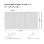 Revestimiento de Interior Stripe Blanco Pintable - Imagen 5